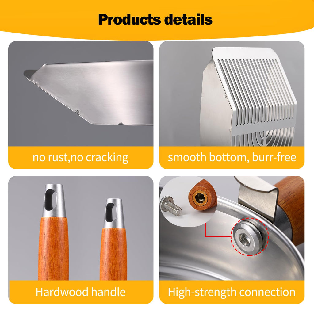 304 Stainless Steel Cat Litter Scoop with Holder Stand Q90373
