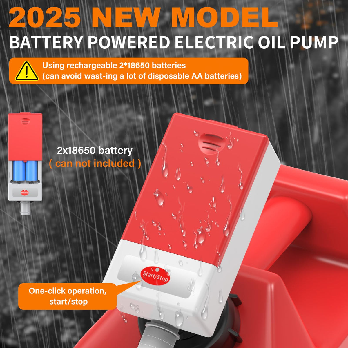 Portable Automatic Fuel Transfer Pump with Auto Stop Sensor and Hose V642