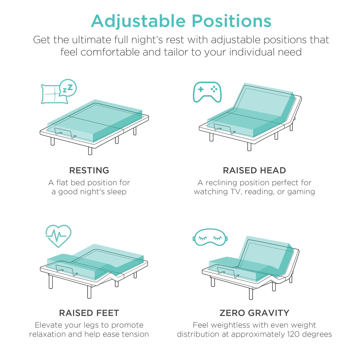 Twin XL Size Adjustable Bed Frame G67242