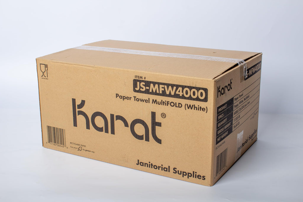 Multifold Paper Towels, Kraft, 334 Sheets X 12 Packs, Recycled Fibers L941