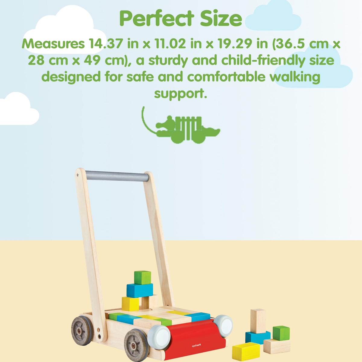 Wooden Baby Walker V7841