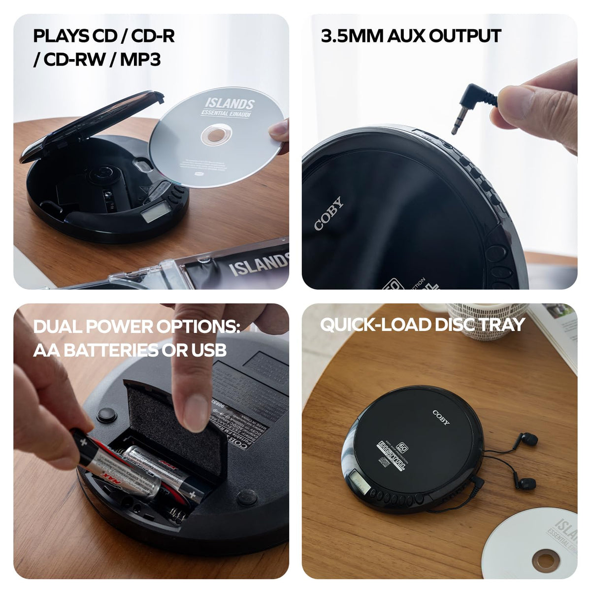Portable CD Player with FM Radio T228127