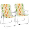 Oversized Webbed Folding Lawn Chairs 2 Pack J147