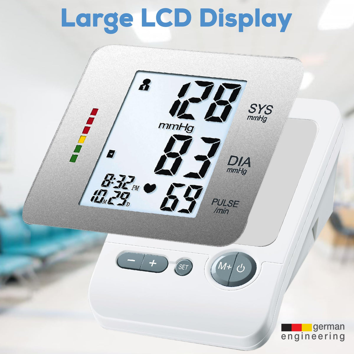 Upper Arm Blood Pressure Monitor with Large Cuff C313