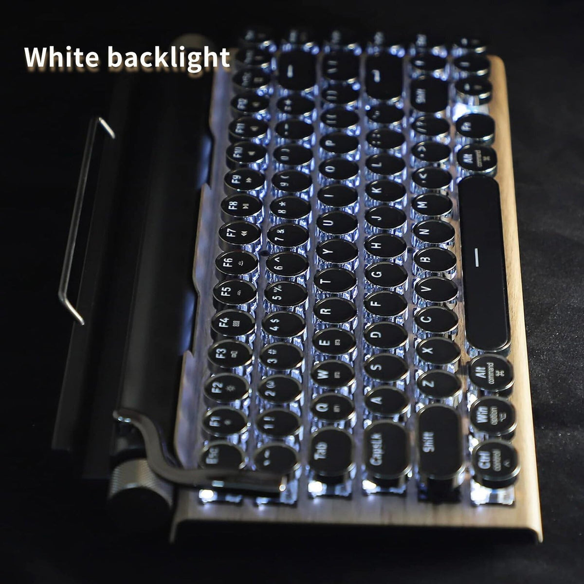 Retro Mechanical Keyboard LED Backlight 83 Keys Bluetooth 5.0 R952187