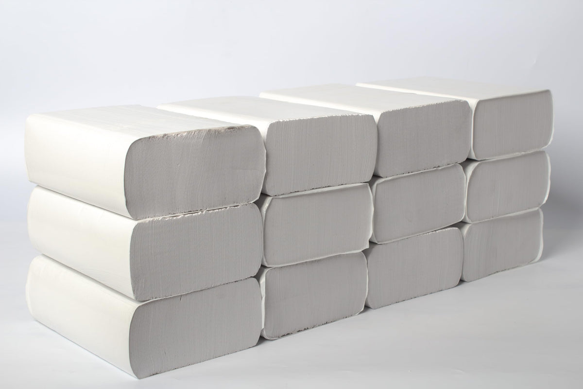 Multifold Paper Towels, Kraft, 334 Sheets X 12 Packs, Recycled Fibers L941