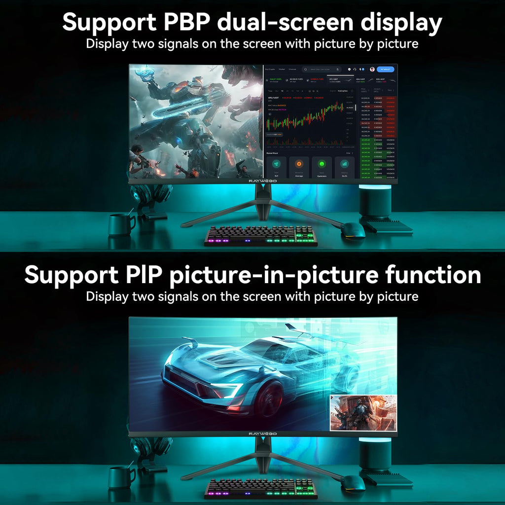 34 Inch Curved Ultrawide Gaming Monitor, UWQHD 165Hz, 1500R C7268