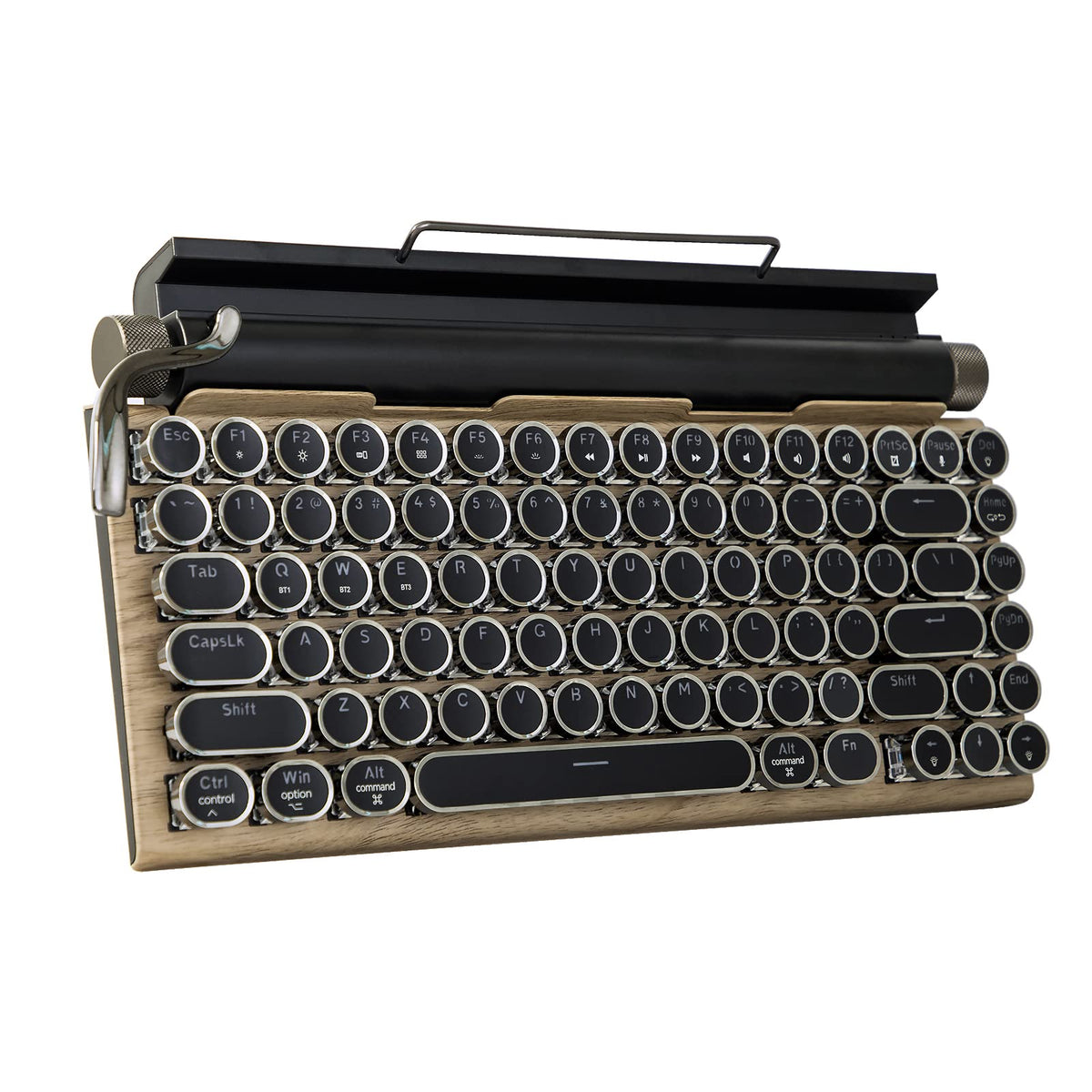 Retro Mechanical Keyboard LED Backlight 83 Keys Bluetooth 5.0 R952187