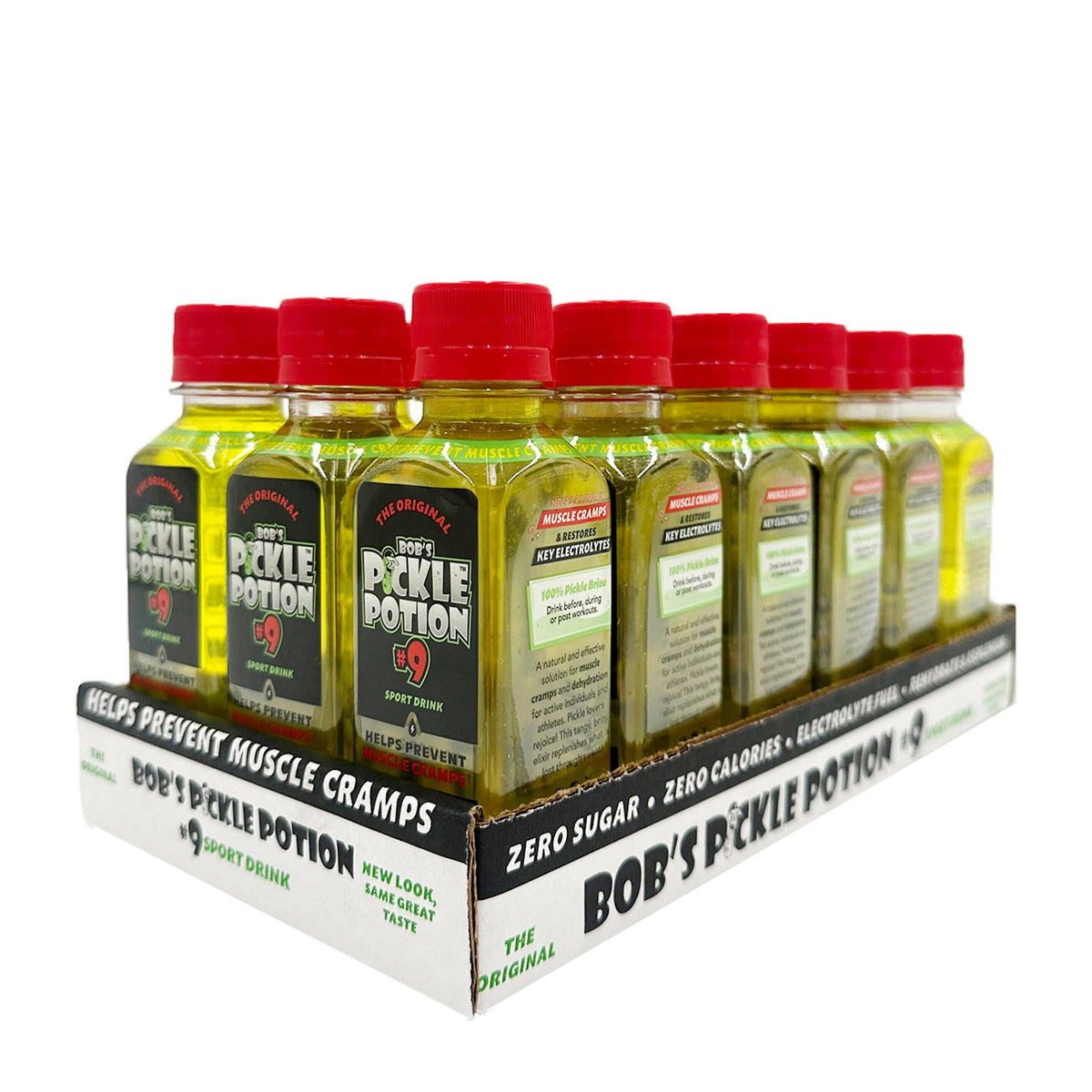 Electrolyte Pickle Shot Zero Caffeine & Gluten-Free 6.3 Oz (Pack of 18, Dill Pickle) E76216