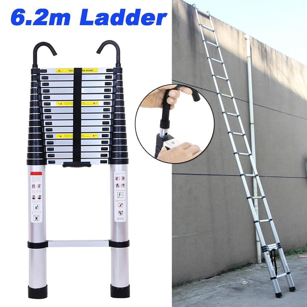 Telescoping Extension Ladder 20.34FT 330 Pound Capacity H5272