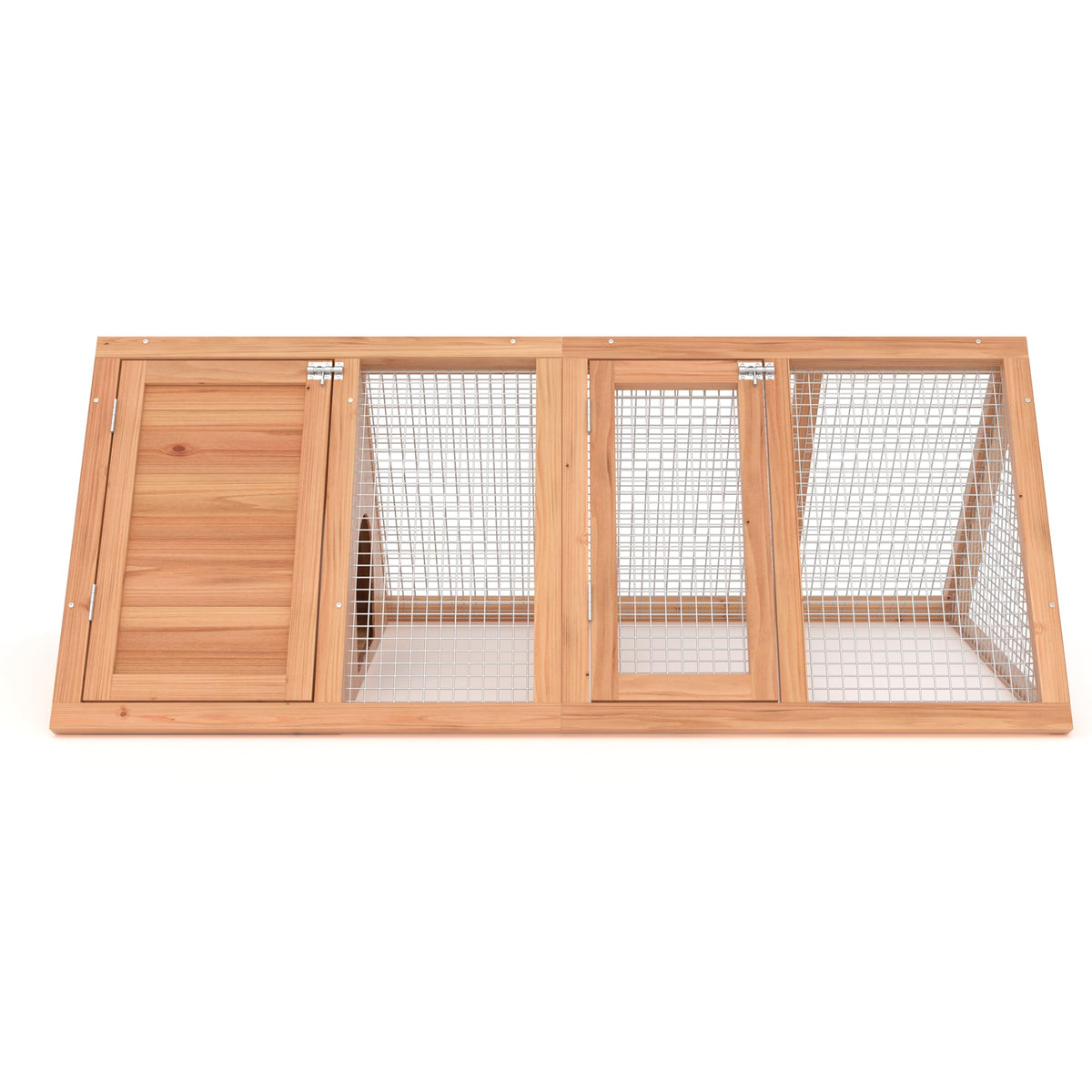 A-Frame Rabbit Hutch with Run Cage L632