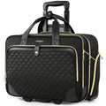 Rolling Laptop Bag with Wheels, 17 Inch Waterproof Black W171