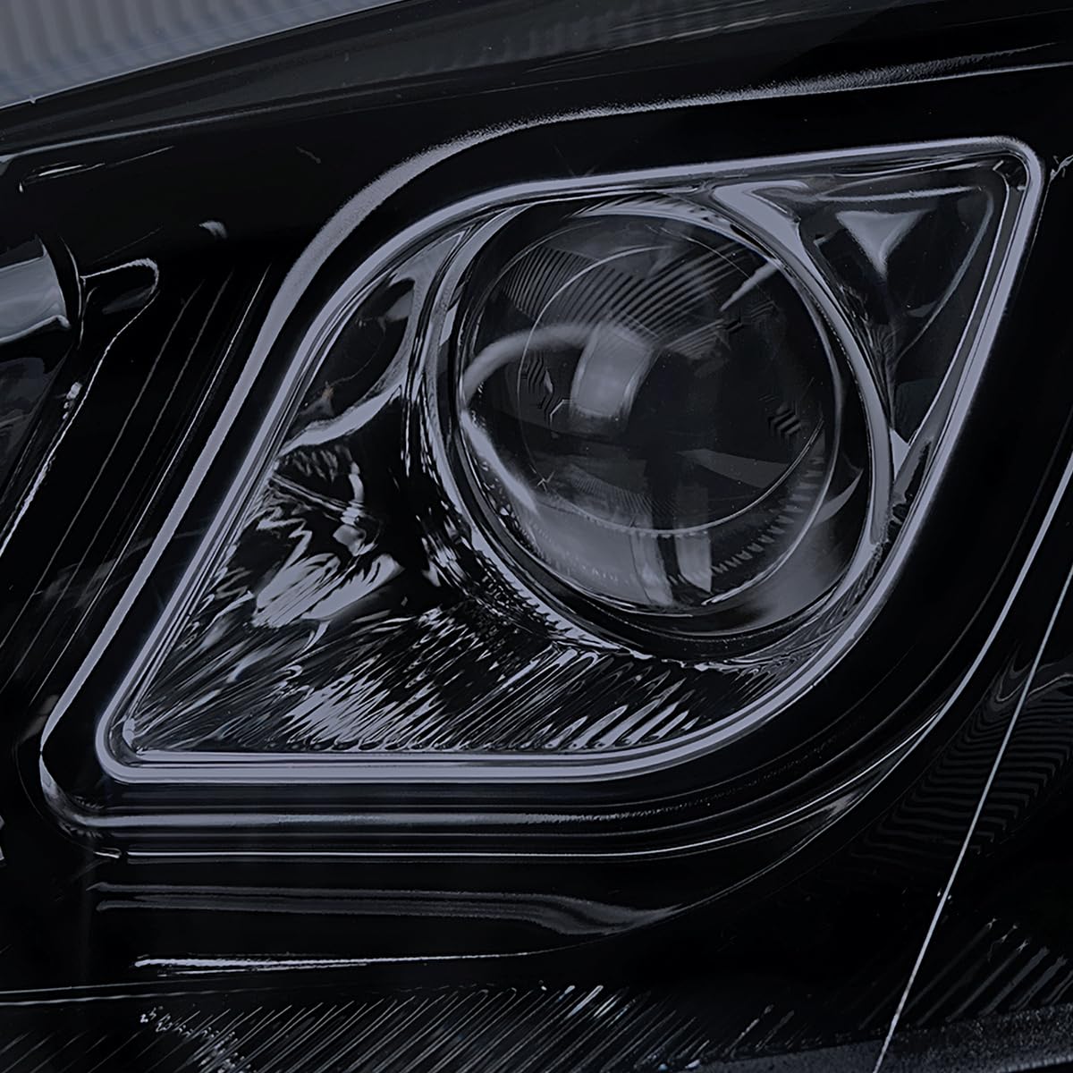 Glossy Black LED Projector Headlights Y373944