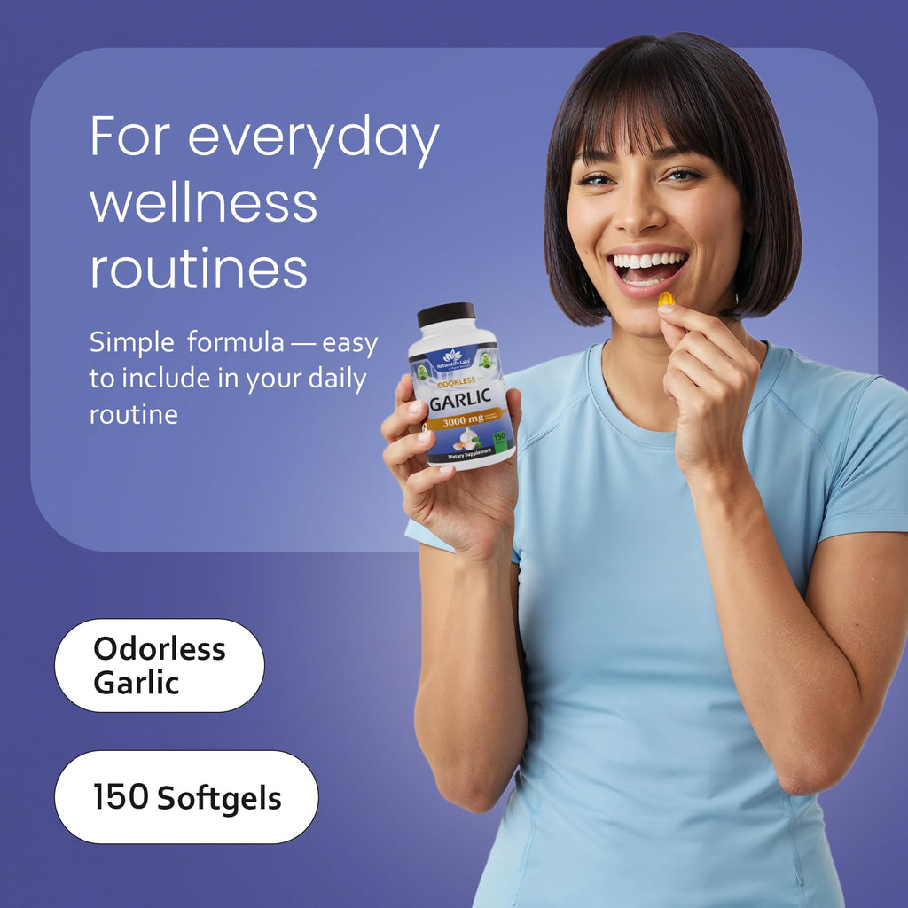 Odorless Garlic 100:1 Extract with Olive Oil 150 Softgels A387