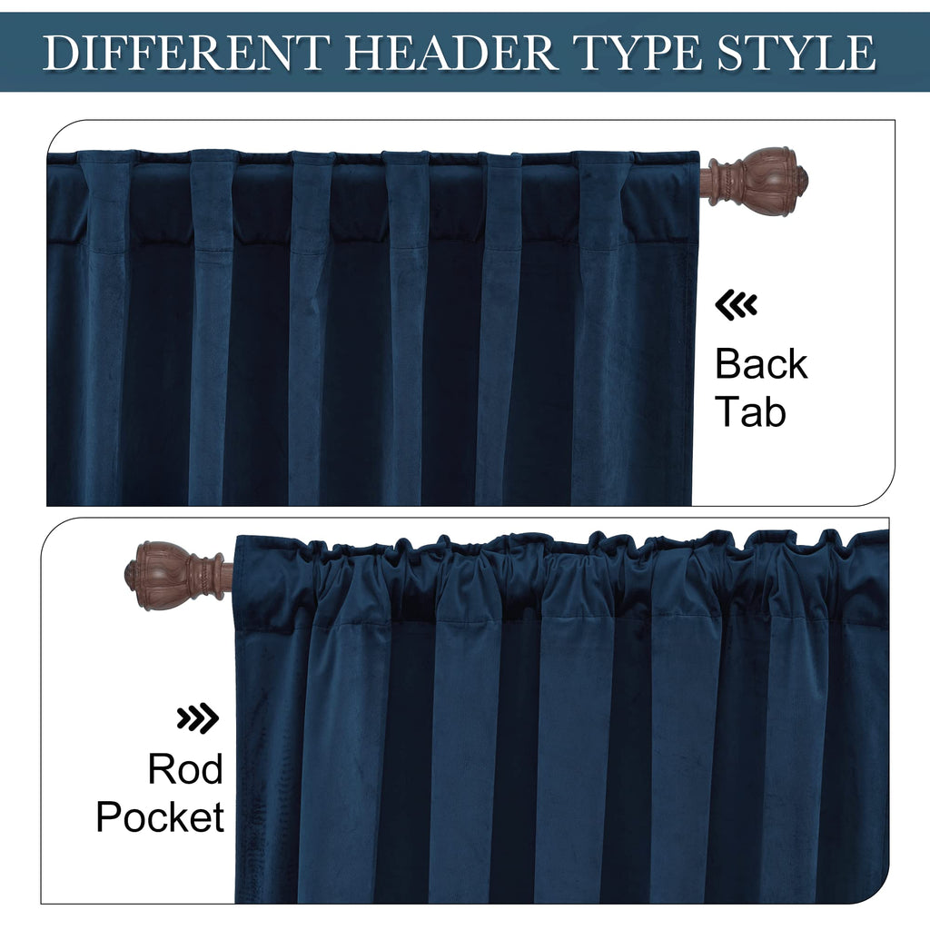 Velvet Curtains 84 inches V94931