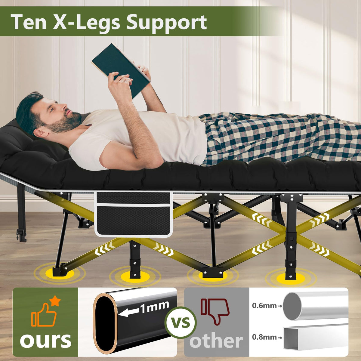 Camping Cot with Carry Bag B3496