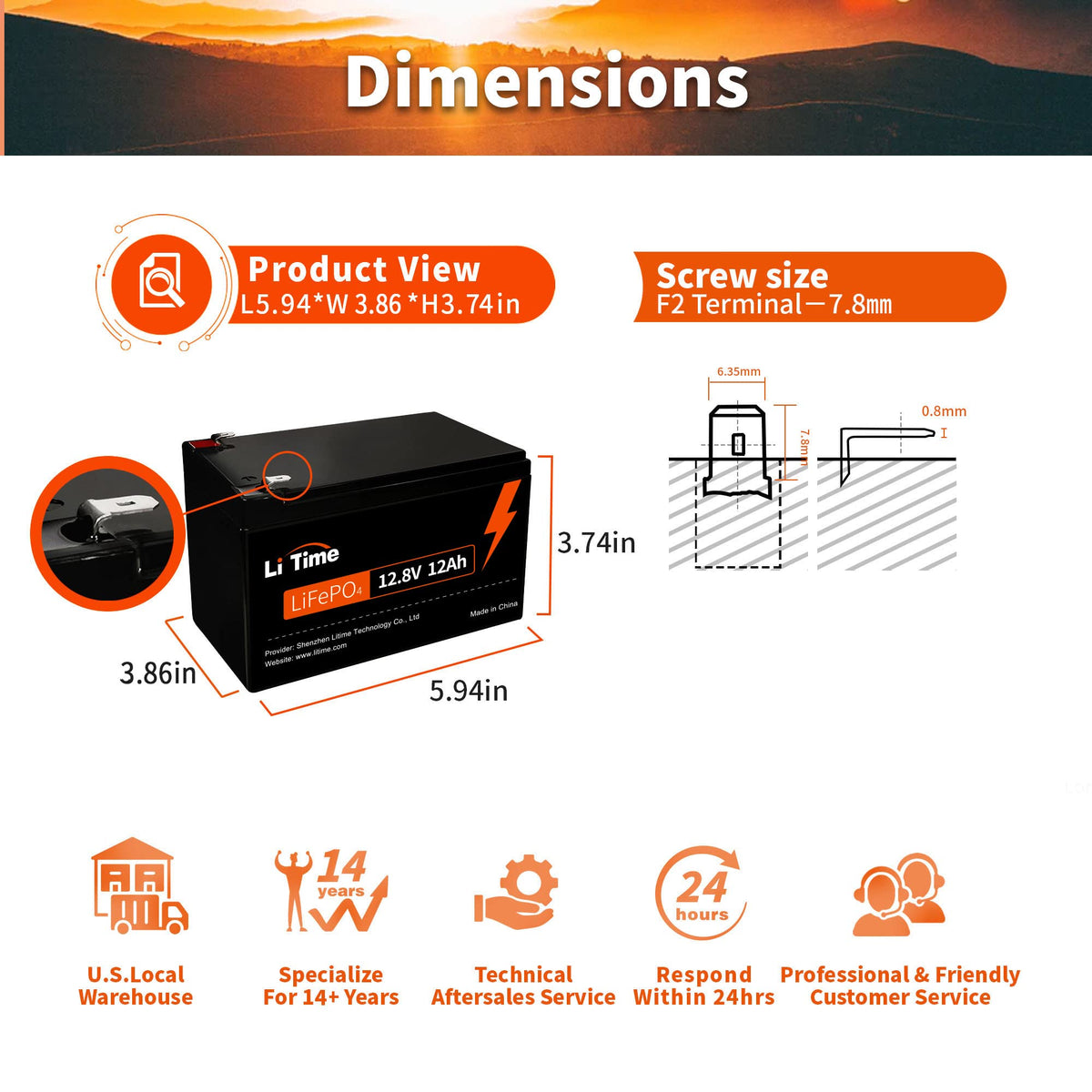 12V 12Ah Mini LiFePO4 Battery 2-Pack W567821
