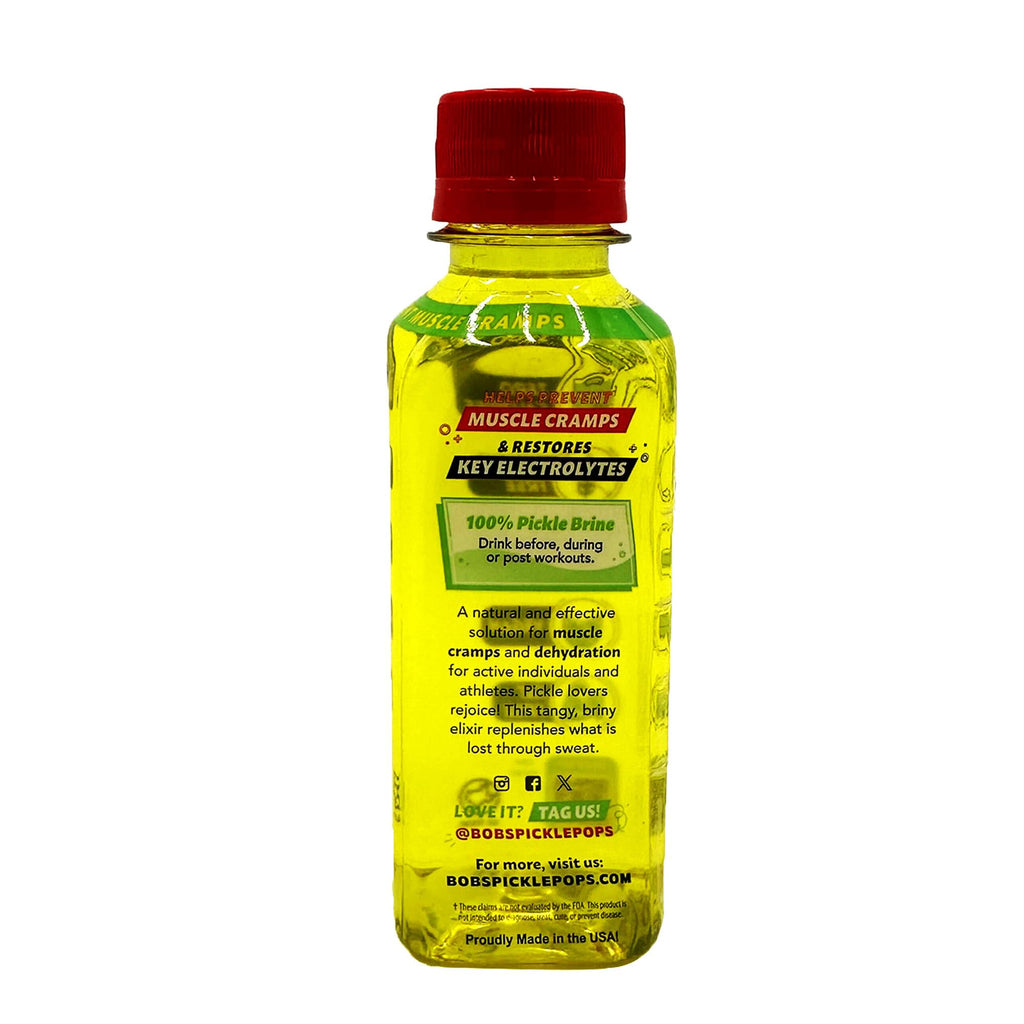 Electrolyte Pickle Shot Zero Caffeine & Gluten-Free 6.3 Oz (Pack of 18, Dill Pickle) E76216