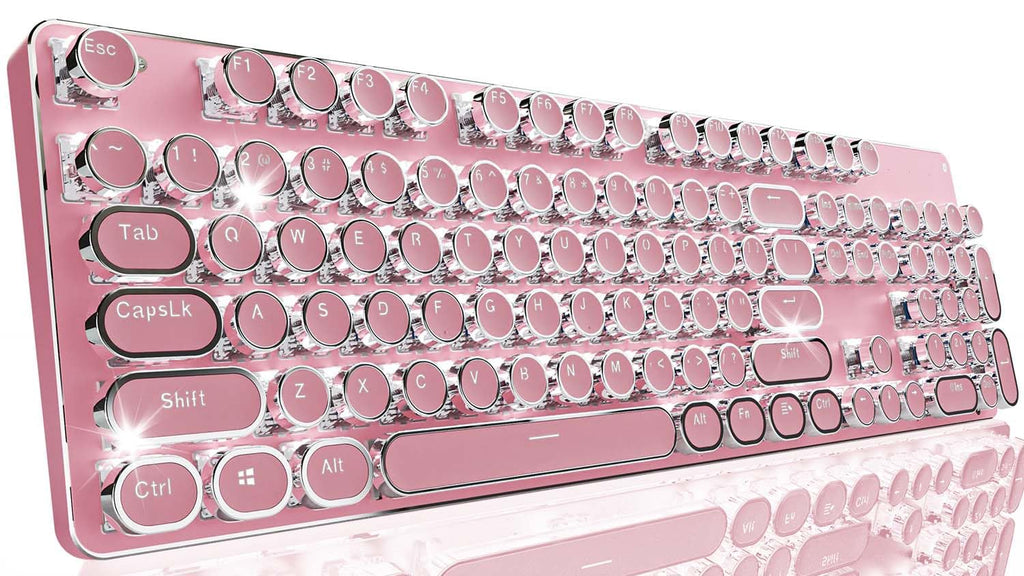 Pink Wireless Mechanical Keyboard X52012