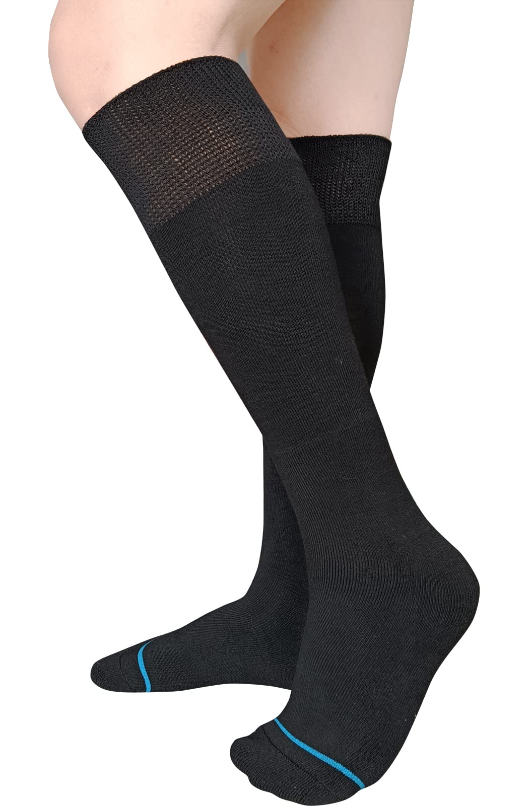 Black 2 Pairs Walking Boot Socks X82036