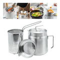 68oz Stainless Steel Oil Filter Pot with Fryer Basket P464118