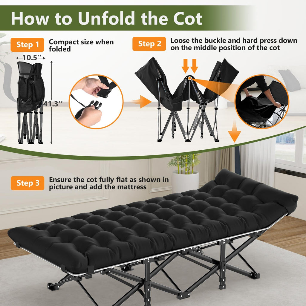 Camping Cot with Carry Bag B3496