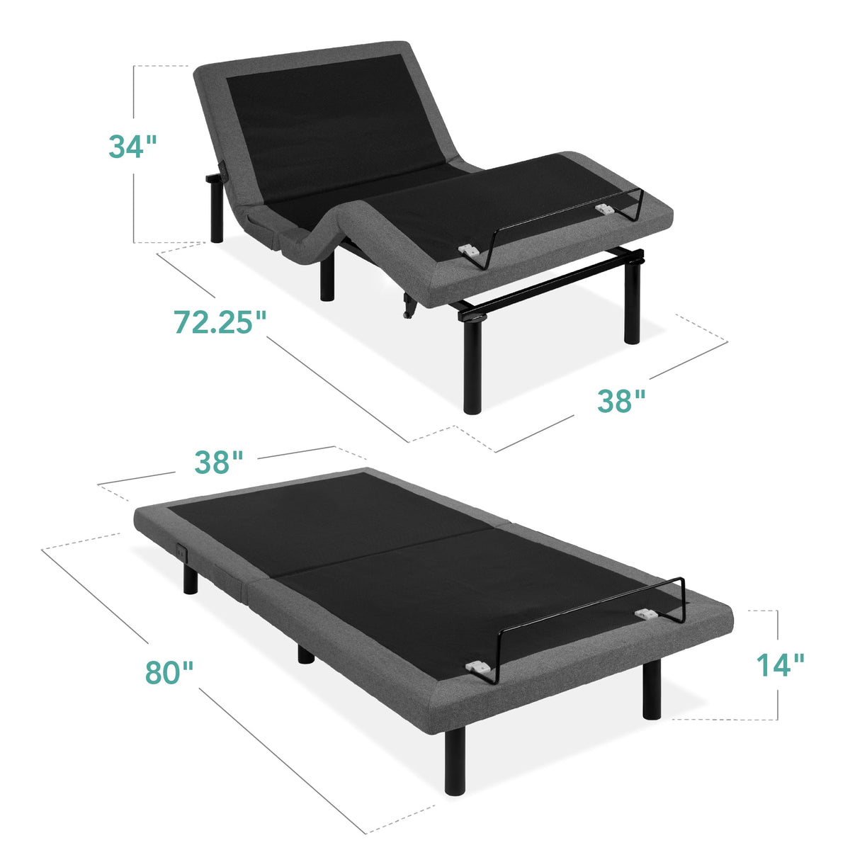 Twin XL Size Adjustable Bed Frame G67242