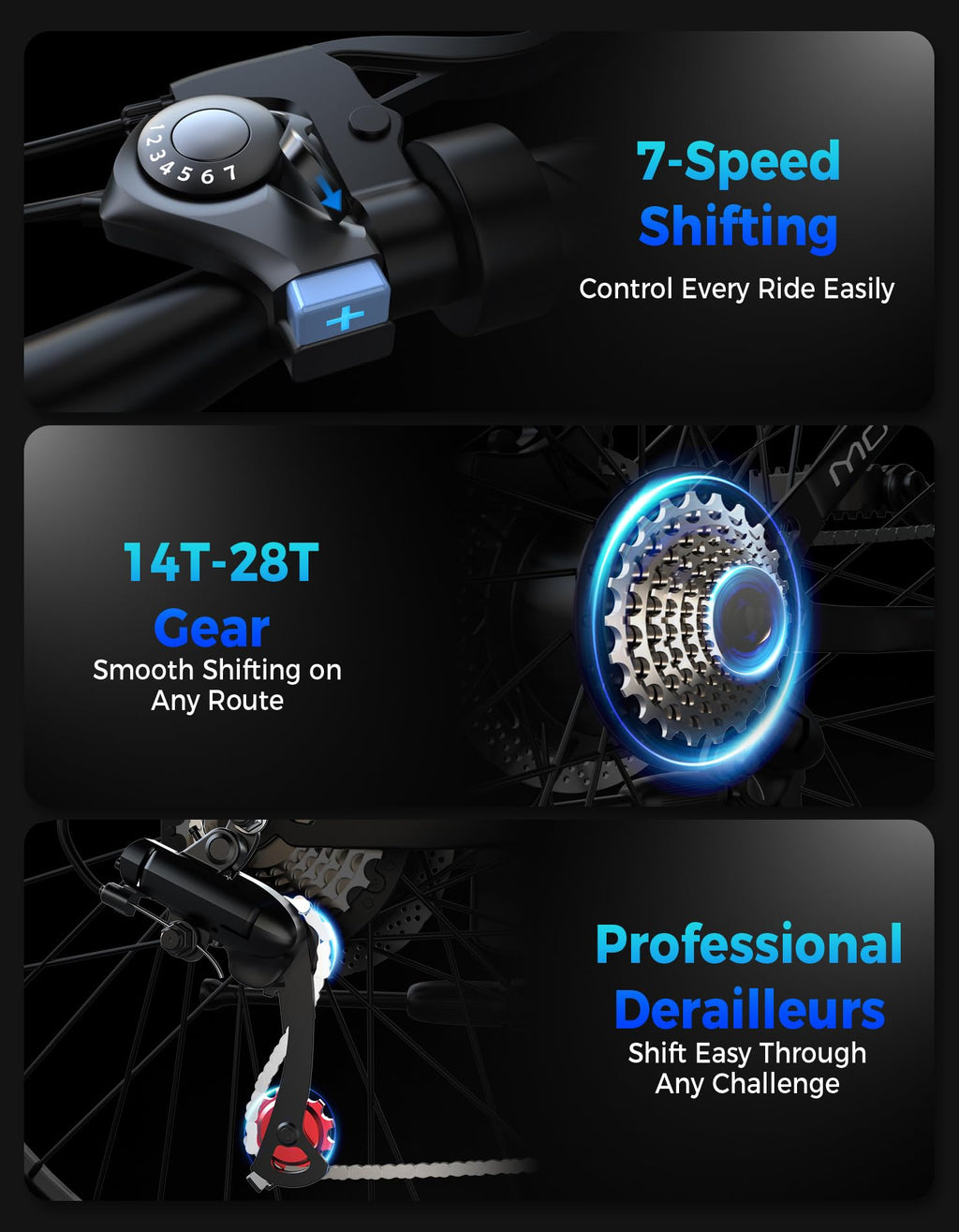 7-Speed 26" Tire Electric Bike N471