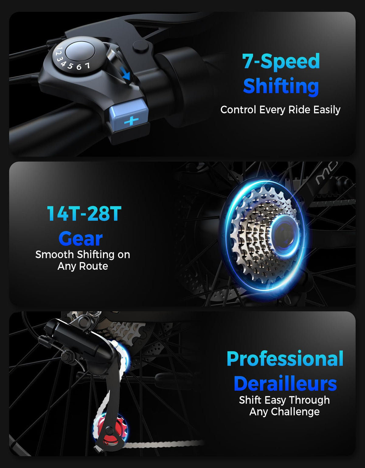 7-Speed 26" Tire Electric Bike N471