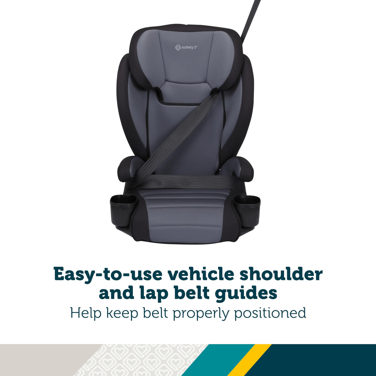 2-in-1 Booster Car Seat, High-Back to Backless, 40-100 lbs J265068