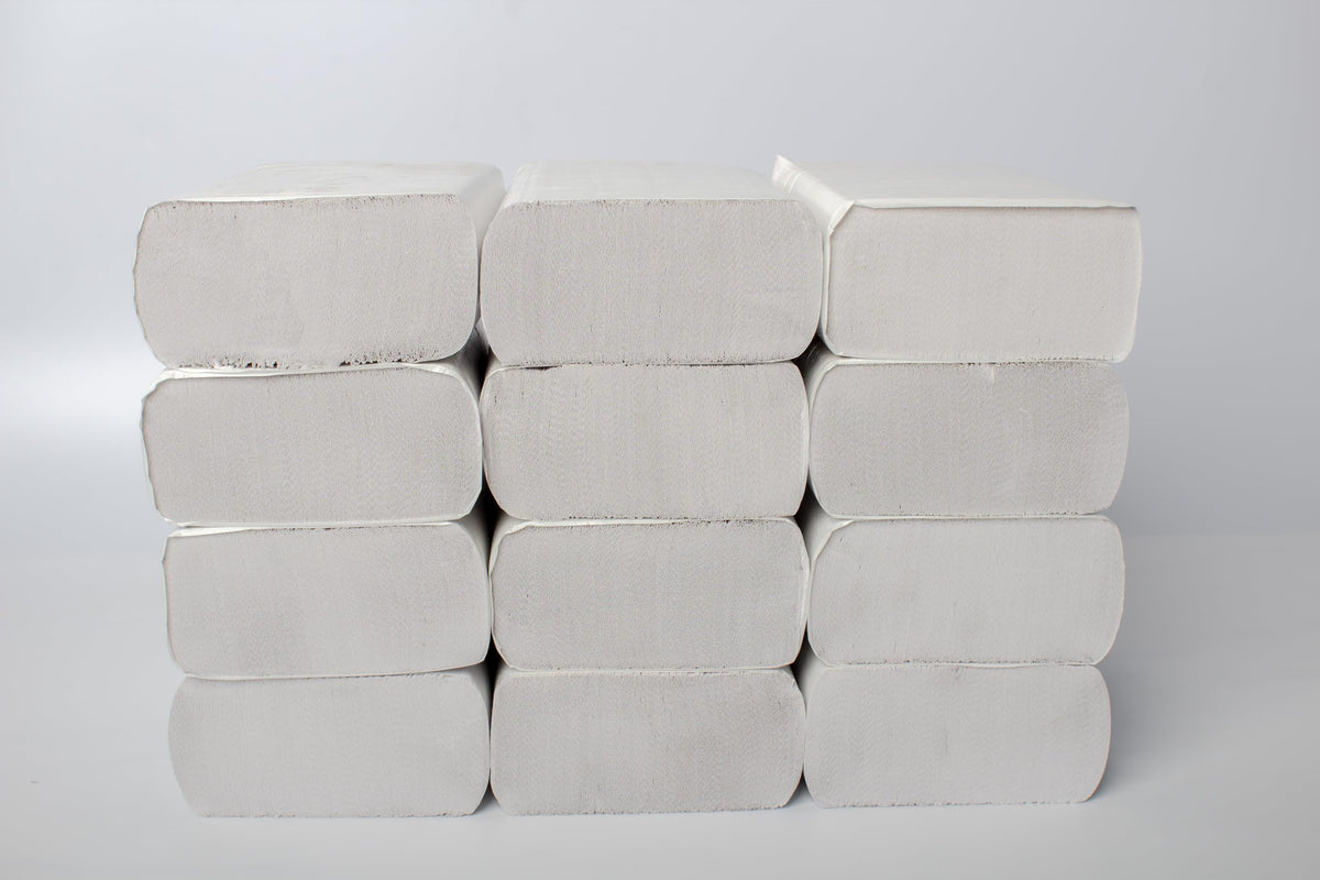 Multifold Paper Towels, Kraft, 334 Sheets X 12 Packs, Recycled Fibers L941