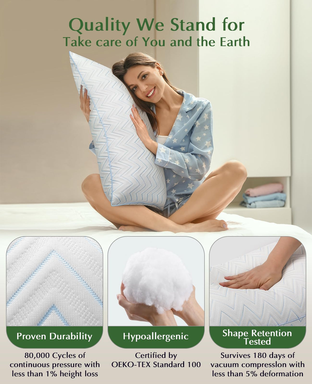 King Size Pillows Set of 2 B4192