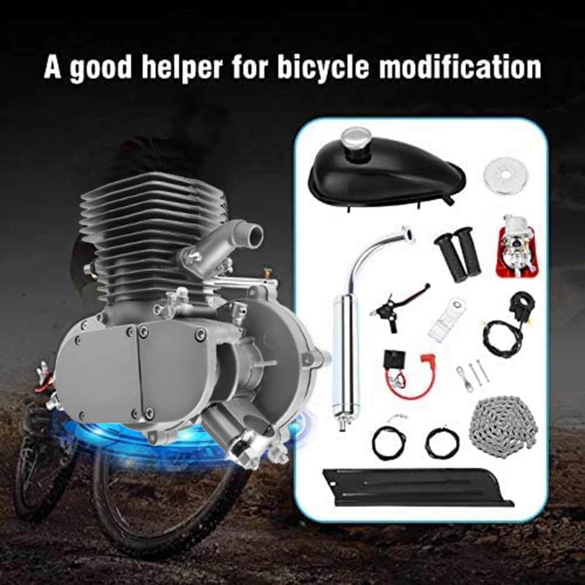 100cc 2 Stroke Bicycle Engine Kit with 36 Tooth Sprocket Y515228