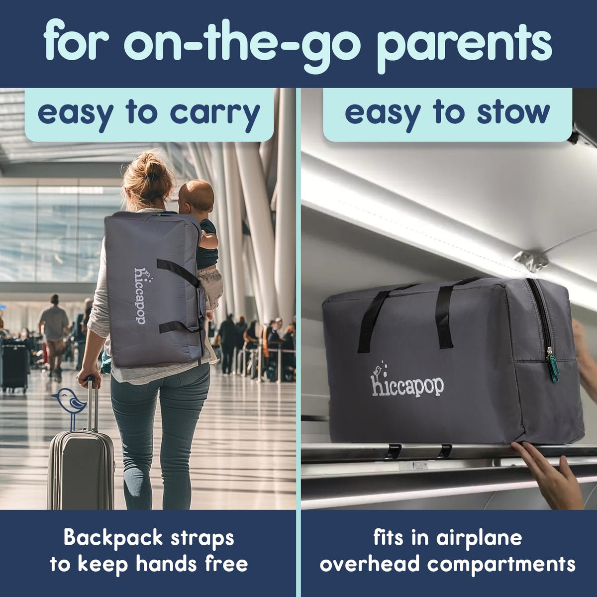 Portable Travel Crib with Carry Bag G889808