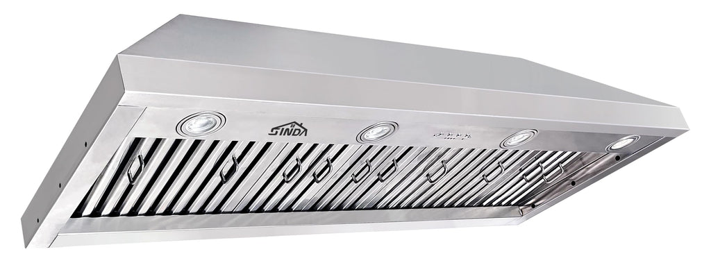 48 inch Stainless Steel Built-in Range Hood with Liner and Baffle Filter B79413