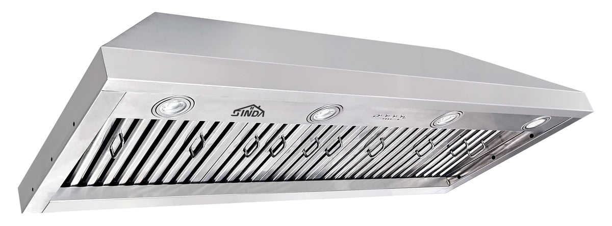 48 inch Stainless Steel Built-in Range Hood with Liner and Baffle Filter B79413