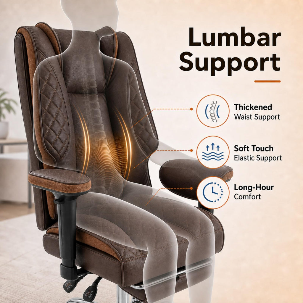 Big and Tall High Back Executive Office Chair with Foot Rest W815174