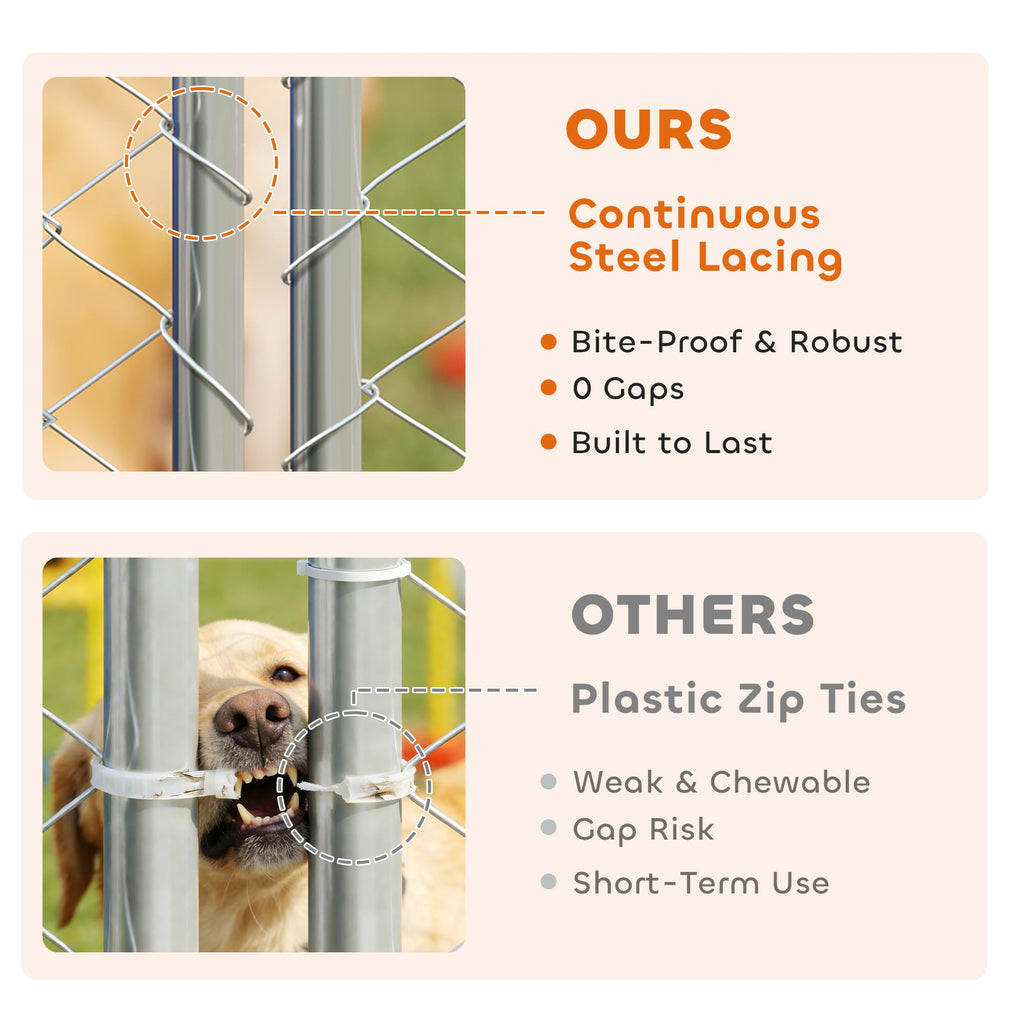 Extra Large Outdoor Dog Kennel 13' x 13' x 6.5' Y15661