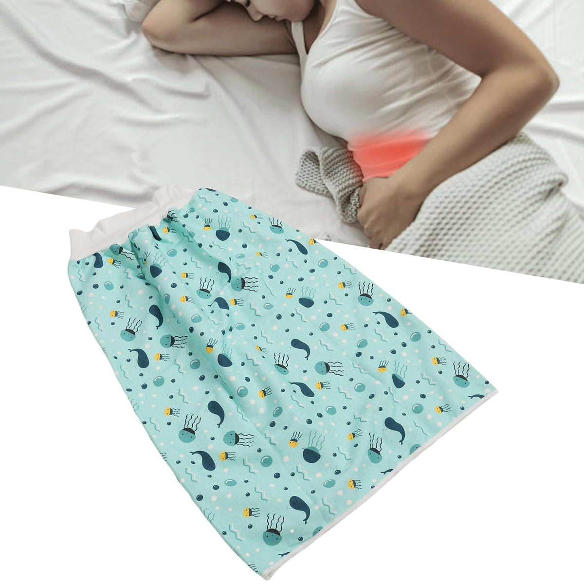 Wearable Incontinence Bed Pads Cotton Cloth Reusable XL K135521