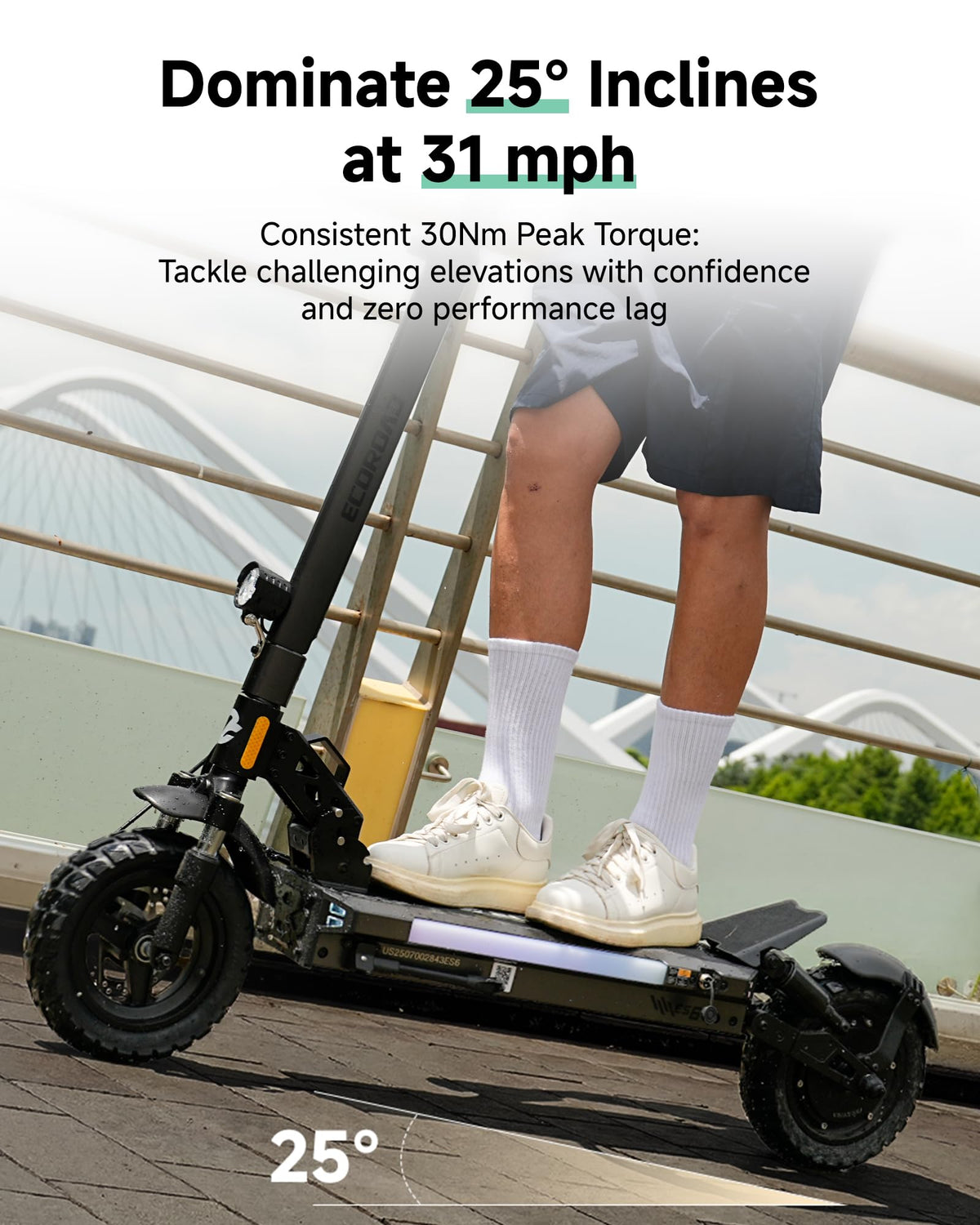 Electric Scooter Adults 1000W Peak Motor Up to 31 MPH Q144561
