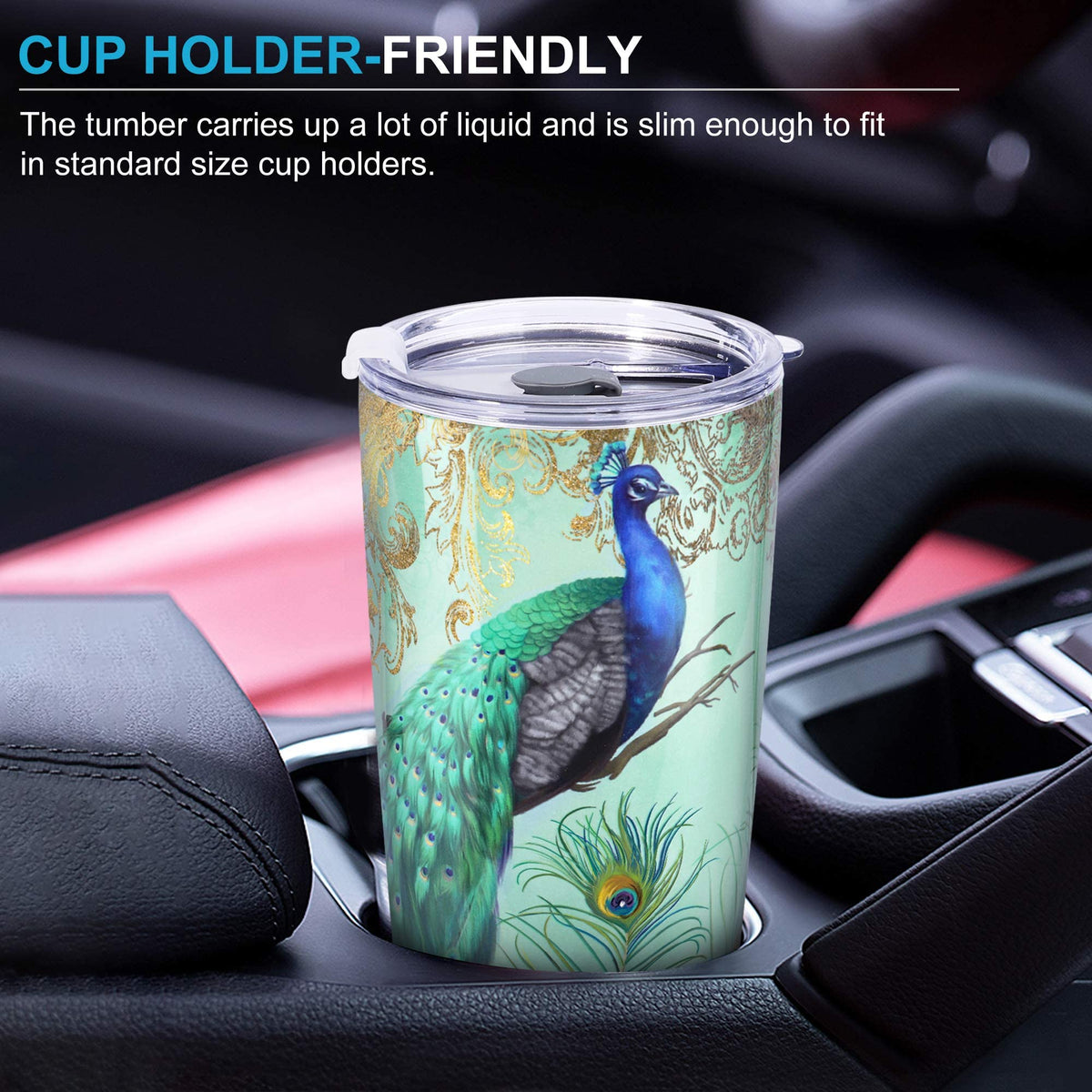 20 oz Insulated Stainless Steel Tumbler with Straw Lid K624602