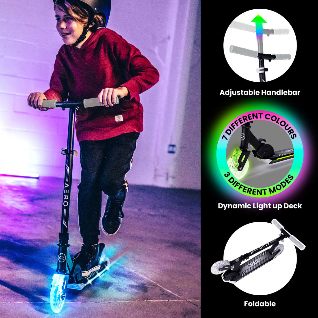 Two-Wheel Kick Scooter for Kids 5-8 with RGB Lights N121569