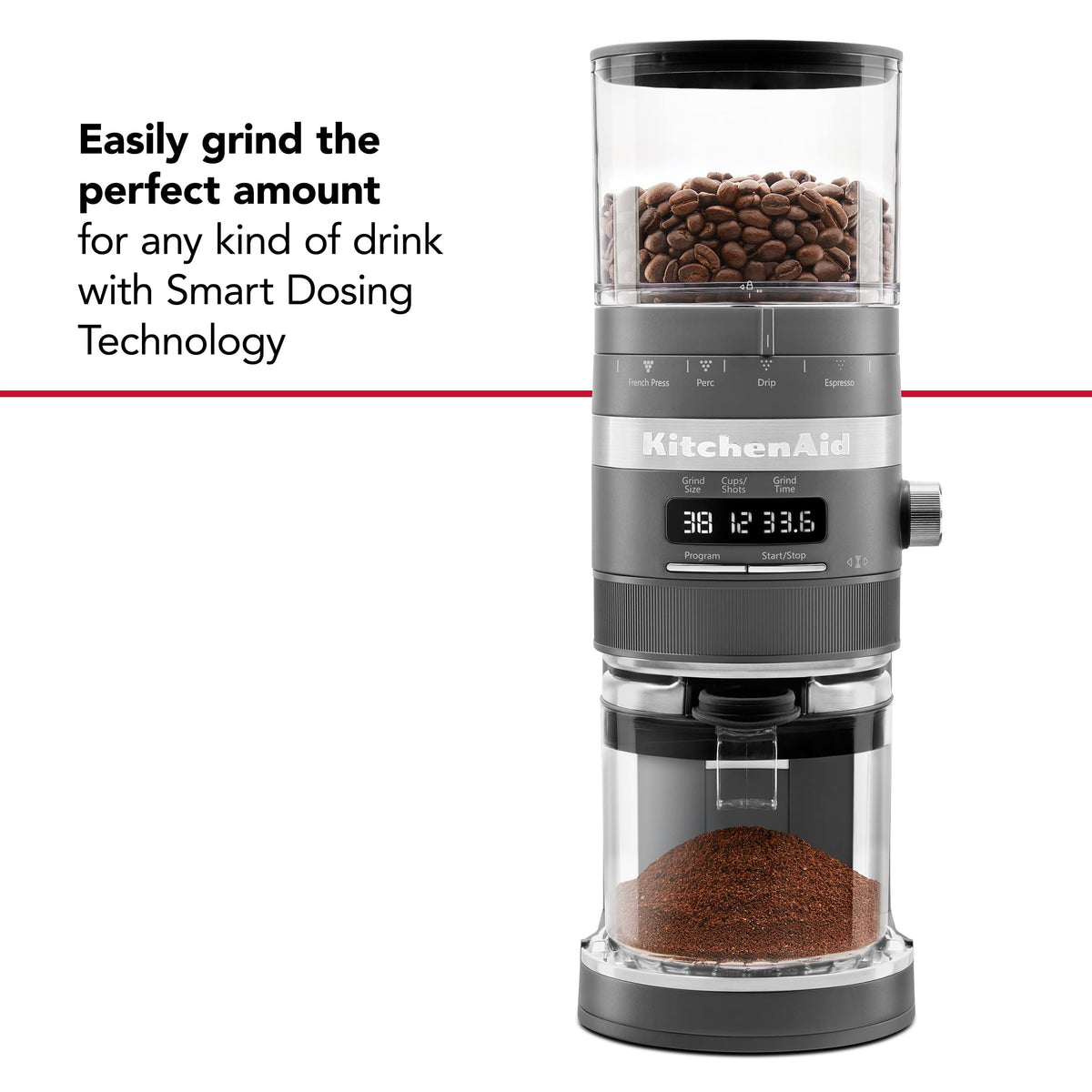 Charcoal Grey Burr Coffee Grinder M16294