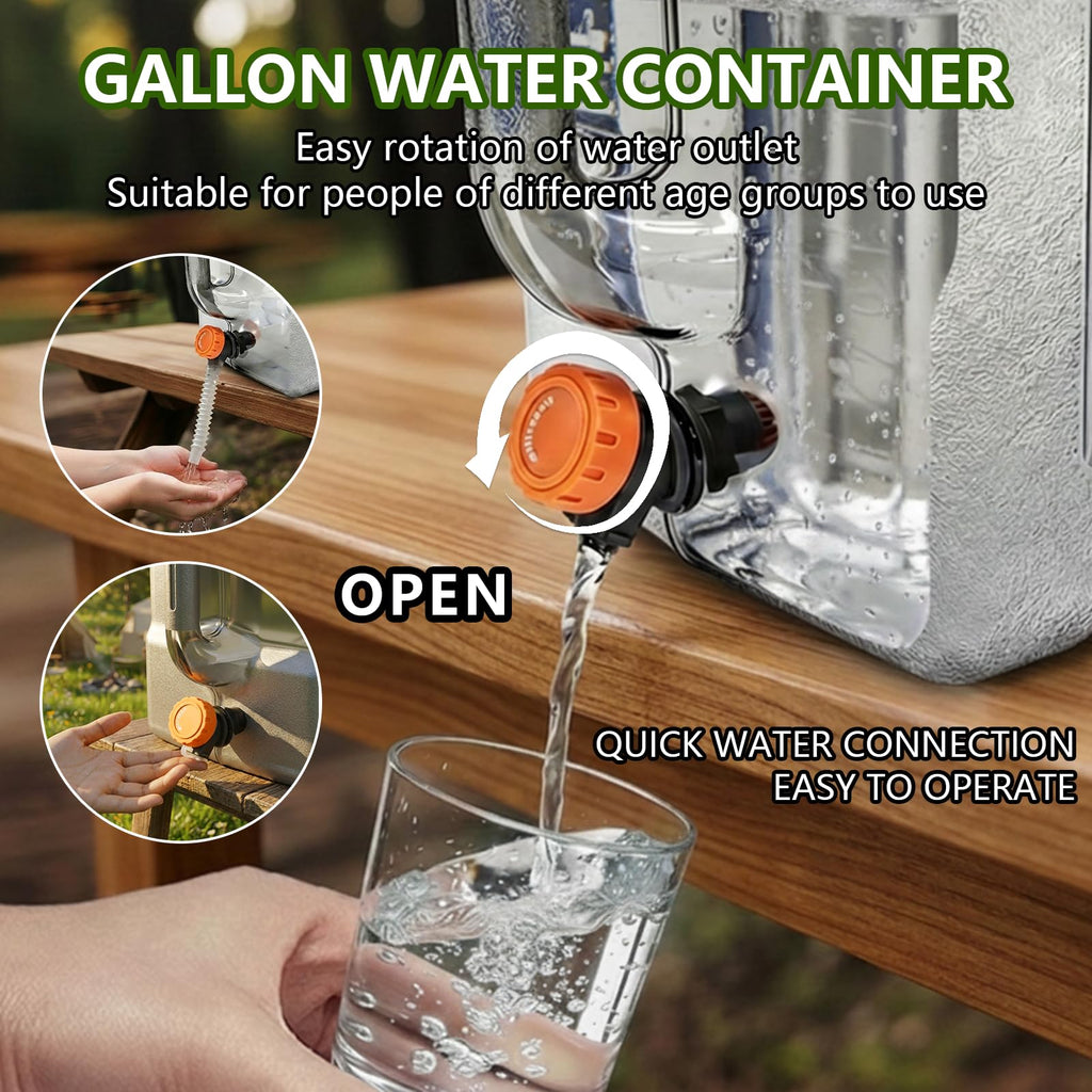 5 Gallon BPA-Free Portable Water Jug with Spigot B5091