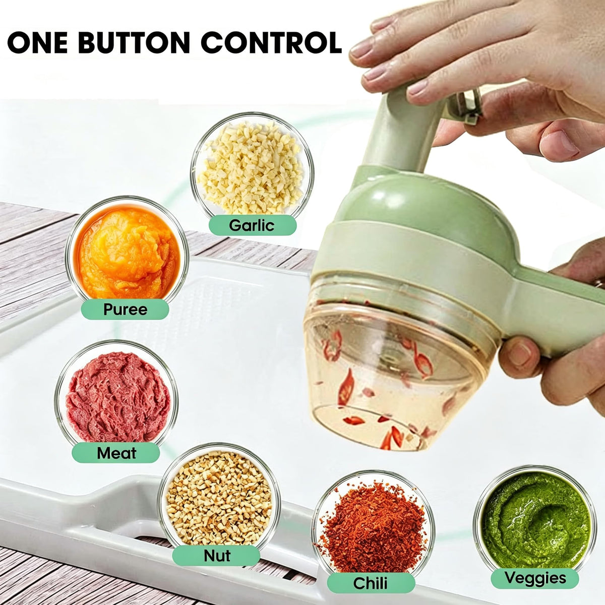 5-in-1 Electric Food Chopper and Slicer Y922
