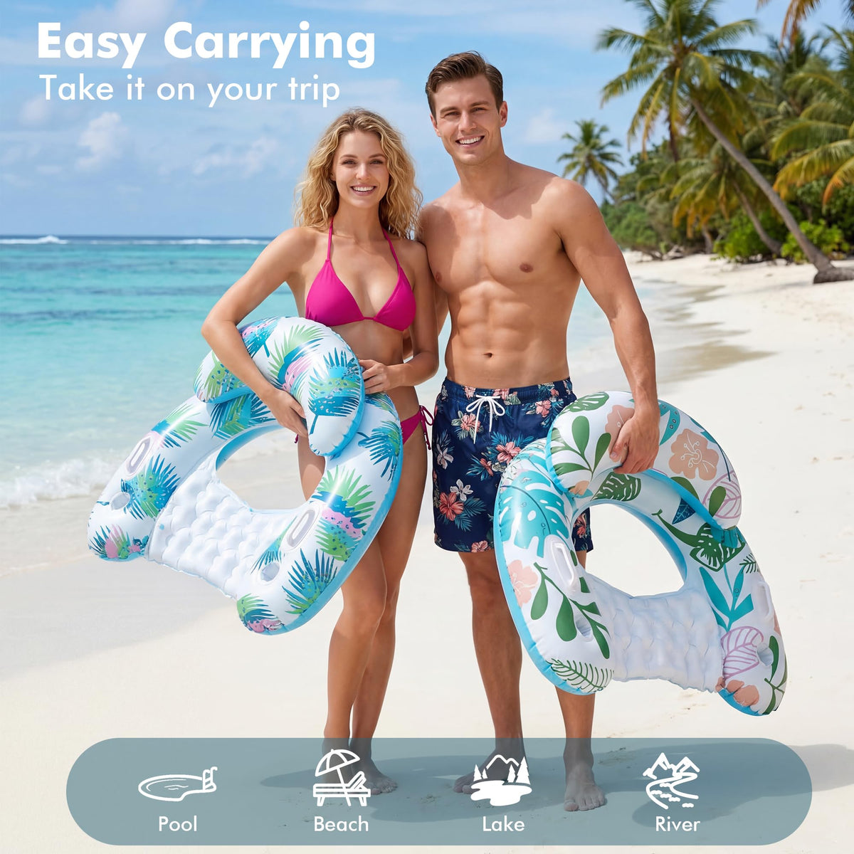 3 Pack Pool Floats Adult Multicolor W8544