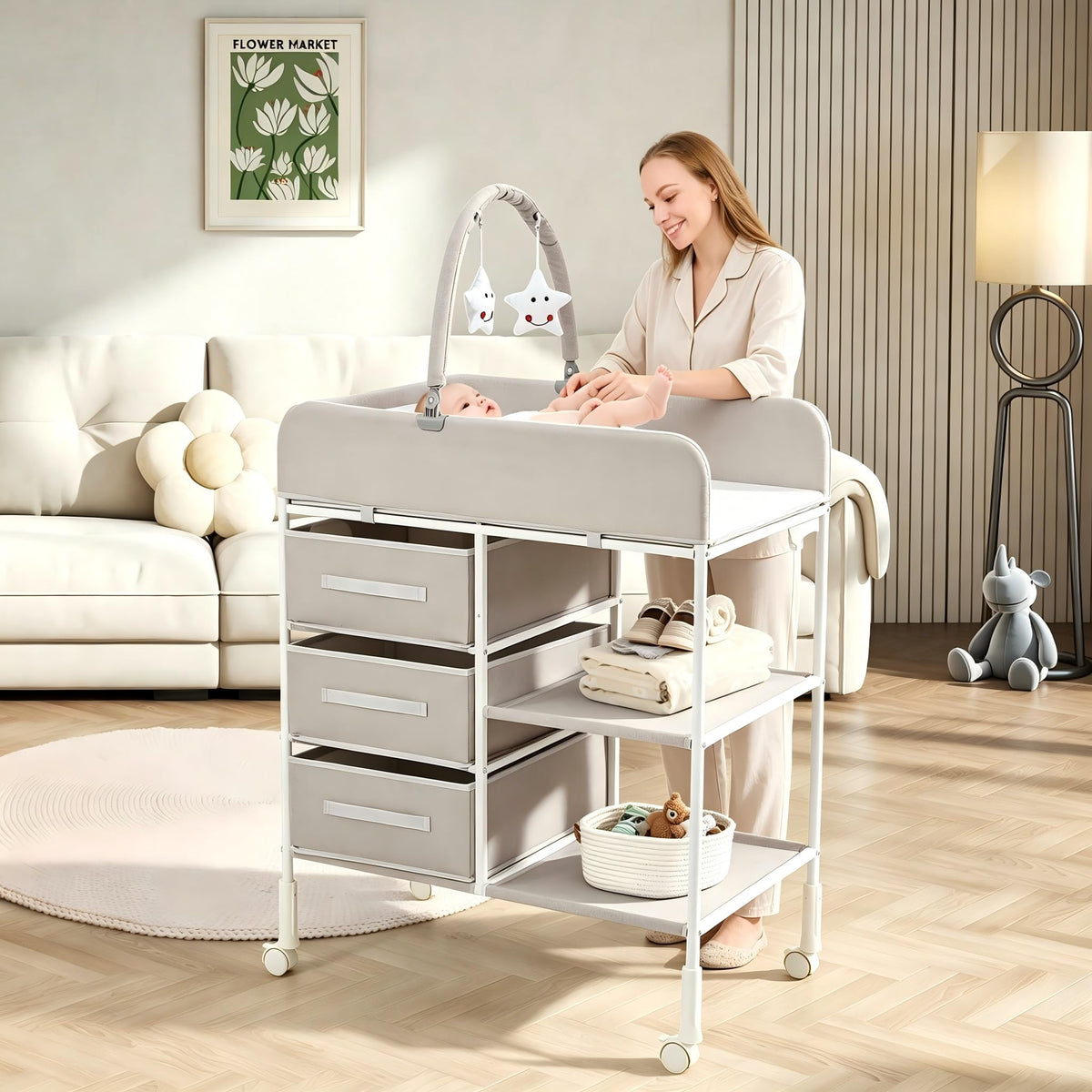 Portable Diaper Station with Waterproof Pad M179838