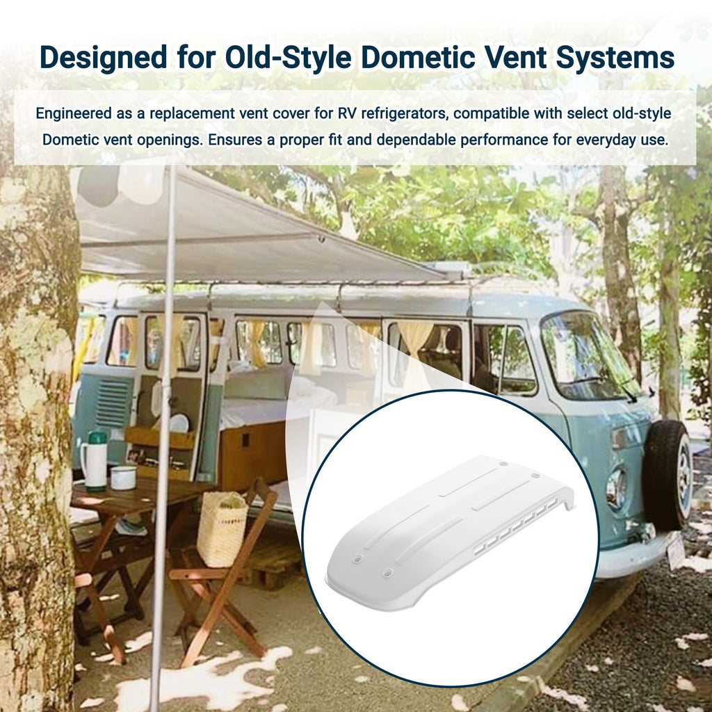 White RV Refrigerator Vent Cover Replacement N877743