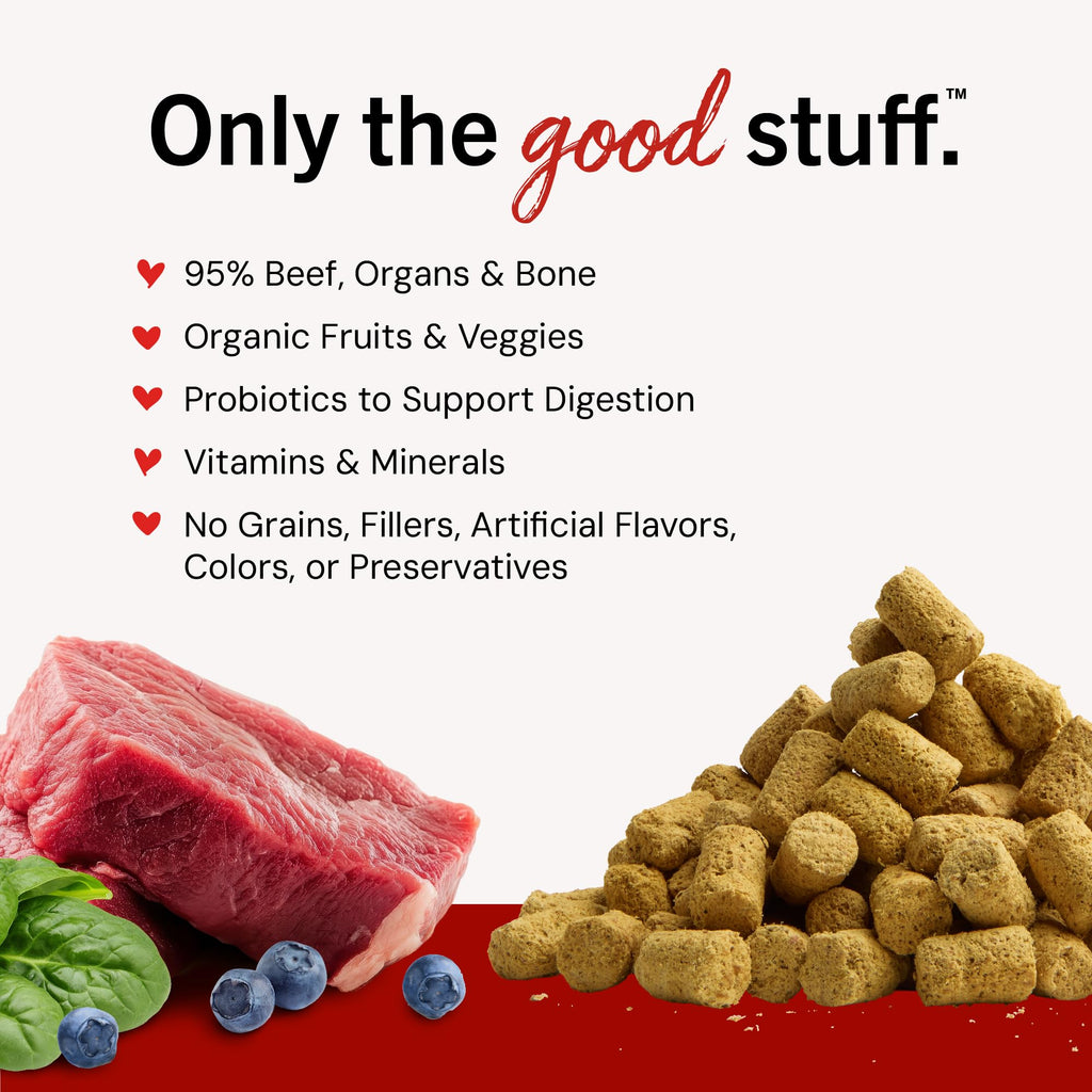 Freeze-Dried Raw Beef Dog Food Topper 8 oz G1759