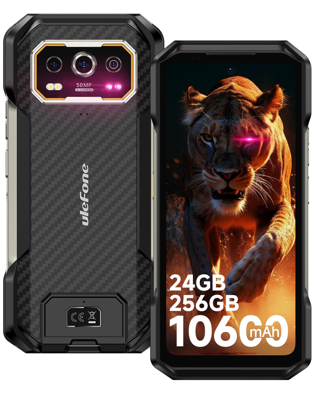 Rugged Smartphone Unlocked 64MP Night Vision 50MP Ultra-Wide Camera X774